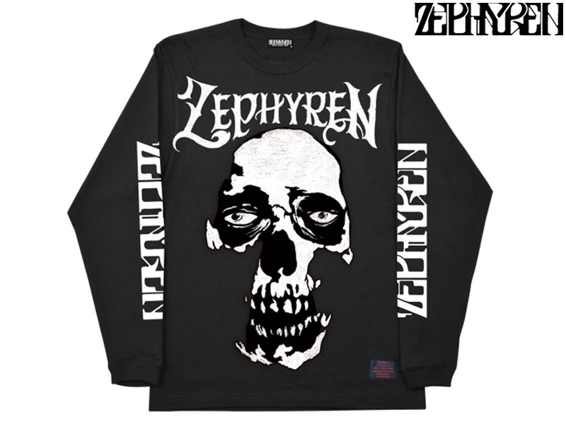 yZEPHYREN [t@z ZET1782 L/S TEE@-SKULL HEAD- OTVc  T Xg[g t@bV