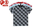 NESTA BRAND NESTABRAND ネスタブランド Tシャツ 半袖 総柄 T1412SMオーリー サムライ SAMURAI OLLIE ストリート スト系 メール便対応