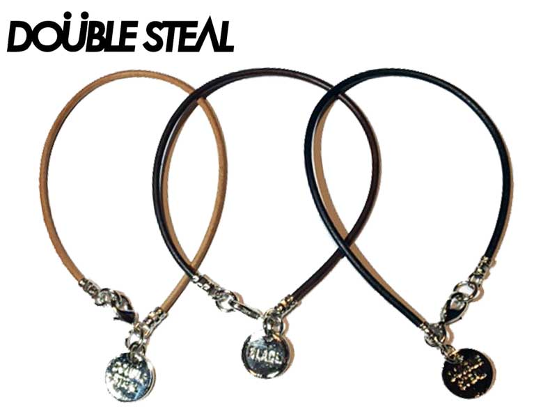 Rakuten - DOUBLESTEAL ダブルスティール464-90018 Leather レザー ブレスレットアクセサリー ストリート 小物 メール便