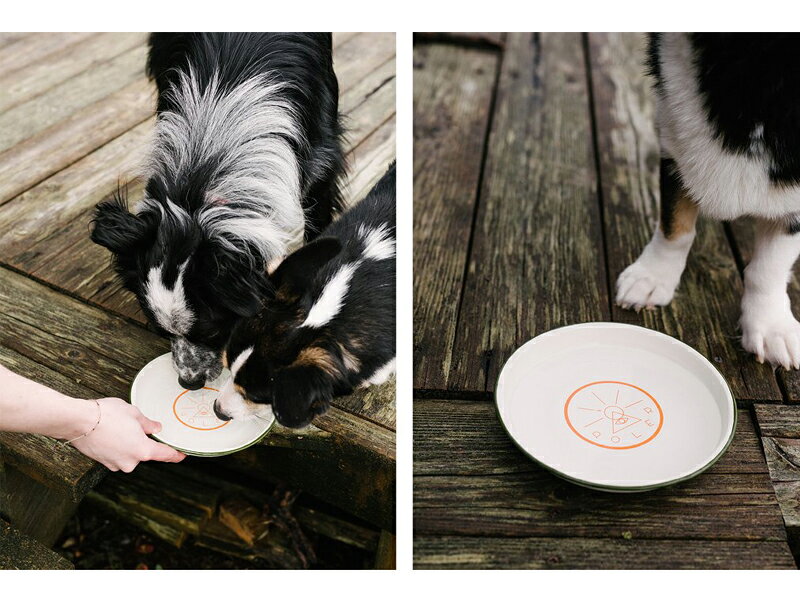POLER ポーラー GOLDEN CIRCLE ENAMEL PLATE 714072 トレイ 皿 アウトドア ペット ...