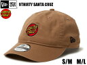 NEW ERA ニューエラ CAP 帽子 キャップ アジャスタブル9THIRTY クロスストラップ Santa Cruz サンタクルーズ サークルロゴ カーキ コラボ フロント芯なし 14457356 日本正規品