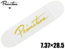 Primitive プリミティブ Nuevo White Deck 7.375 × 28.5 デッキ 板 子供 初心者 キッズ ジュニア KIDS スケボー S...