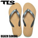 TLS トゥールス TOOLS ツールス ビーチサンダル サンダル タパ柄 BEACH SANDAL 26cm 27cm ブラウン サーフ 海 ビーサン 関野聡