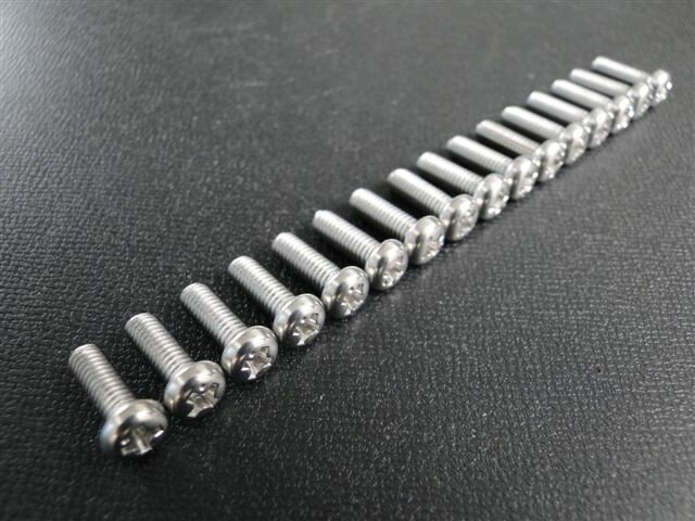 CB400F ヨンフォア CB350F ステンレス・キャブフロートチャンバー取付ボルト (16本) HONDA 旧車 絶版バ..