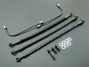 CB400F ヨンフォア CB350F ブレーキホース黒フルセット ダブルディスク用 上側ホース全長350mm HONDA 旧車 絶版バイク 0883