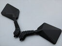 マックイーンミラー (左右) ※ネジ部10mm (クリアー鏡面) 汎用 旧車 絶版バイク mq-3
