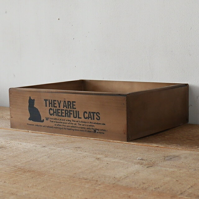 木箱 収納ボックス 猫柄 CAT かわいい 黒猫 猫雑貨 猫グッズ