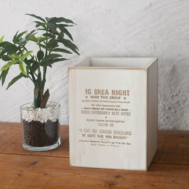 木製 おしゃれ ゴミ箱 ダストボックス 4L ダストボックス アンティーク ホワイト 日本製 BREAブレア