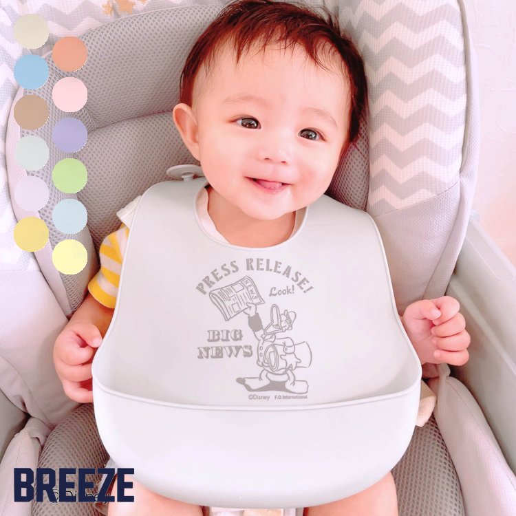 ディズニーキャラクター_シリコンビブ ▽▽ 男の子 女の子 BREEZE ブリーズ 子供服 キッズ ベビー スタイ キャラクター エプロン 食事用 おそろい 秋 秋物 エフオー FO △△ j443902のサムネイル