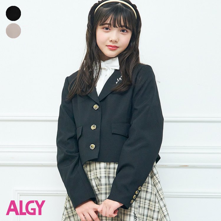 ★SALE_90%OFF_1/29(月)午前10:00まで★衿シシュウジャケット ▽▽ 女の子 ALGY アルジー 子供服 ブランド キッズ ベビー アウター ジャンパー ジャケット ブルゾン おしゃれ かわいい 春服 春 春物 エフオー FO △△ g102023［返品不可］のサムネイル