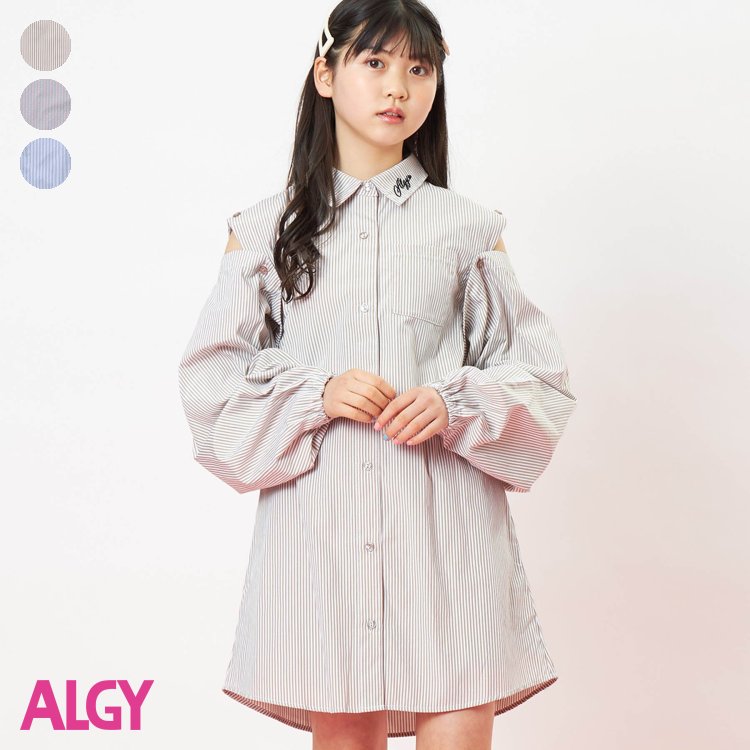 【CP】★SALE_19%OFF_5/29(月)お昼12:59まで★ボレロ付きシャツワンピ ▽▽ 女の子 ALGY アルジー 子供服 キッズ ベビー ワンピース 長袖 通学 夏 夏物 エフオー FO △△ g217903_サービス不可…［キャンセル/別注文同梱/返品/内容変更］のサムネイル