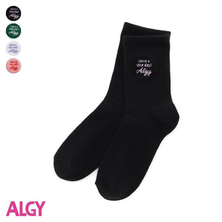 ★SALE_28%OFF_1/26(金)午前11:59まで★カラーロゴクルーソックス ▽▽ 女の子 ALGY アルジー 子供服 ブランド キッズ ベビー ソックス 靴下 かわいい 秋服 秋 秋物 エフオー FO △△ g454903［返品不可］のサムネイル