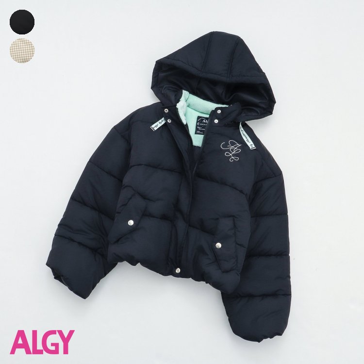 【新作】ガーリー中綿アウター ▽▽ 女の子 ALGY アルジー 子供服 ブランド キッズ ベビー コート アウター ブルゾン おしゃれ かわいい 冬服 冬 冬物 エフオー FO △△ g501033のサムネイル