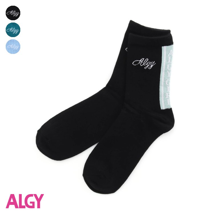 ★SALE_28%OFF_1/26(金)午前11:59まで★バックラインロゴクルーソックス ▽▽ 女の子 ALGY アルジー 子供服 ブランド キッズ ベビー ソックス 靴下 おしゃれ かわいい 冬服 冬 冬物 エフオー FO △△ g554923［返品不可］のサムネイル