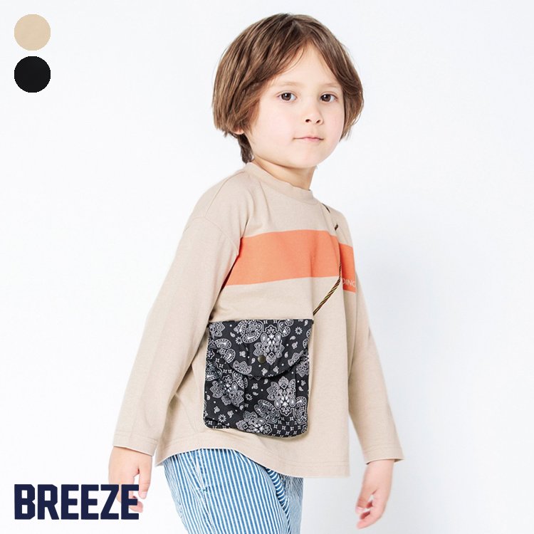【CP】★SALE_49%OFF_再値下げ★サコッシュTシャツ ▽▽ 男の子 BREEZE ブリーズ 子供服 キッズ ベビー 長袖Tシャツ ロンT トップス 通学 春 春物 エフオー FO △△ j106053_サービス不可…［キャンセル/別注文同梱/返品/内容変更］のサムネイル