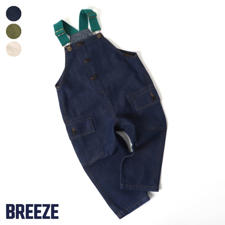 【CP】：カラーベルトサロペット ▽▽ 男の子 女の子 BREEZE ブリーズ 子供服 キッズ ベビー オーバーオール サロペット ロングパンツ おそろい 通学 夏 夏物 新作 エフオー FO △△ j219023のサムネイル