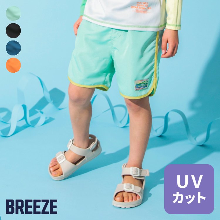 パイピングビーチショーツ 4分丈 ▽▽ 男の子 BREEZE ブリーズ 子供服 キッズ ベビー スイムウェア 水着 プール 海 夏 夏物 エフオー FO △△ j376023のサムネイル
