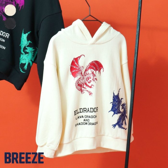 【送料無料】シュライヒコラボ_ドラゴンパーカー ▽▽ 男の子 BREEZE ブリーズ 子供服 ブランド キッズ ベビー パーカー トレーナー トップス 長袖 秋服 秋 秋物 新作 エフオー FO △△ j412913のサムネイル