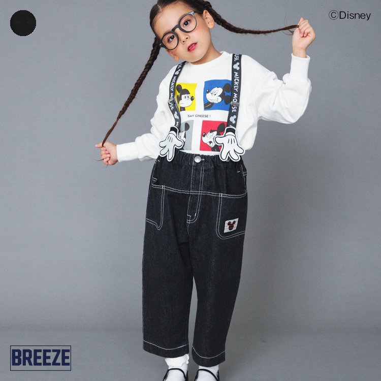 【新作】WEB限定_ディズニーキャラクター_サスペンダー付サロペット ▽▽ 男の子 女の子 BREEZE ブリーズ 子供服 ブランド キッズ ベビー オーバーオール サロペット おしゃれ かっこいい 冬服 冬 冬物 エフオー FO △△ j519923のサムネイル