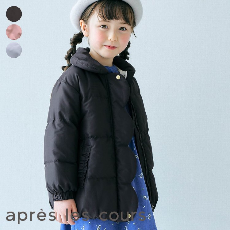 【新作】スカラップ中綿ジャケット ▽▽ 女の子 apreslescours アプレレクール 子供服 ブランド キッズ ベビー コート アウター ブルゾン かわいい 秋 秋物 エフオー FO △△ v401023のサムネイル