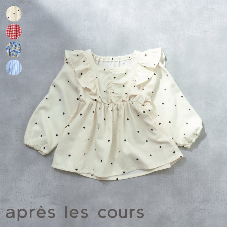 WEB限定_総柄フリルチュニック ▽▽ 女の子 アプレレクール 子供服 ブランド キッズ ベビー チュニック 長袖 かわいい 秋服 秋 秋物 新作 エフオー FO △△ v414923のサムネイル