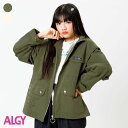 【4/28～4/29限定・ポイント10倍】【SALE_60%OFF_再値下げ】2WAYミリタリーアウター 女の子 ALGY アルジー 子供服 ブランド キッズ ベビー アウター ジャンパー ジャケット ブルゾン おしゃれ …