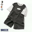 WEB限定_バリエーションセットアップ ▽▽ 男の子 女の子 BREEZE ブリーズ 子供服 ブランド キッズ ベビー 半袖 Tシャツ ハーフパンツ 半ズボン おしゃれ かっこいい 夏服 夏 夏物 エフオー FO △△ j216904