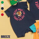 楽天F.O.Online Store　楽天市場店【5色展開】【リンク】アニマルカレッジロンパス ▽▽ 男の子 女の子 BREEZE ブリーズ 子供服 ブランド キッズ ベビー ロンパース おしゃれ かっこいい 夏服 夏 夏物 エフオー FO △△ j233924