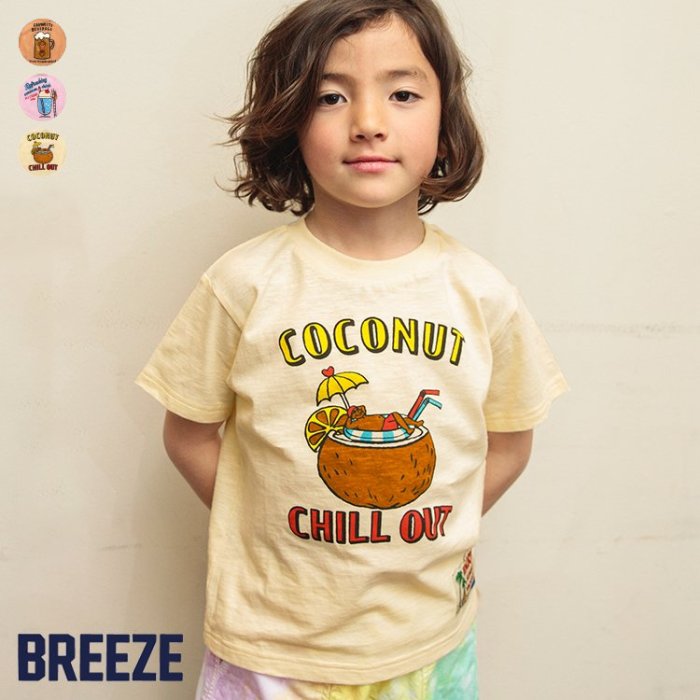 【新作】ENJOY_SUMMER_Tシャツ 男の子 女の子 BREEZE ブリーズ 子供服 ブランド キッズ ベビー 半袖 Tシャツ トップス おしゃれ かっこいい 夏服 夏 夏物 エフオー FO j307304