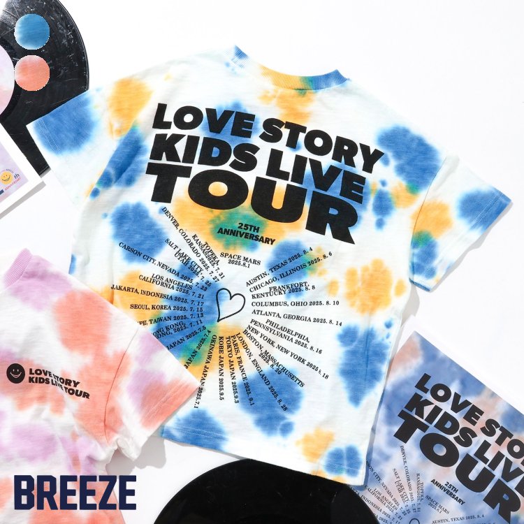 【CP】【新作】【20周年】HY×BREEZE_ツアータイダイTシャツ ▽▽ 男の子 女の子 BREEZE ブリーズ 子供服 ブランド キッズ ベビー 半袖 Tシャツ トップス 80 90 100 110 120 130 140 かっこいい 夏服 夏 夏物 エフオー FO △△ j307664のサムネイル