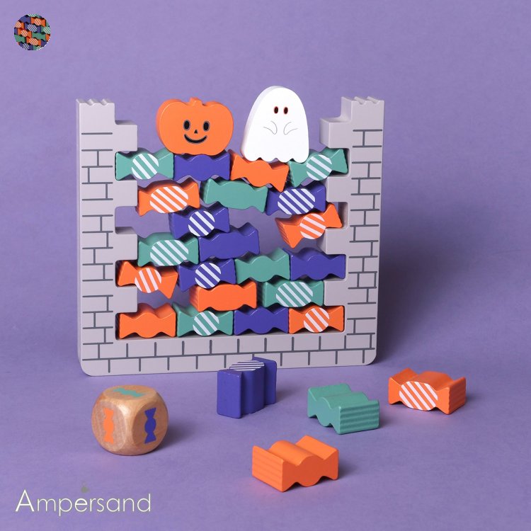 【SALE_50%OFF】木製グラグラキャンディーゴーストハウス ▽▽ 男の子 女の子 Ampersand アンパサンド 子供服 キッズ ベビー 玩具 おもちゃ 知育 プレゼント 誕生日プレゼント おしゃれ 秋物 エフオー FO △△ l441124［返品不可］