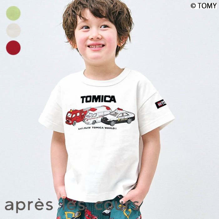 TOMICA_3色3柄Tシャツ 男の子 アプレレクール 子供服 ブランド キッズ ベビー 半袖 Tシャツ トップス おしゃれ かっこいい 夏服 夏 夏物 エフオー FO v207064