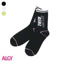 ブロックロゴクルーソックス ▽▽ 女の子 ALGY アルジー 子供服 キッズ 靴下 くつした おしゃれ かわいい 春服 春物 エフオー FO △△ g15490...