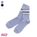 シアー切替ラインクルーソックス ▽▽ 女の子 ALGY アルジー 子供服 キッズ 靴下 くつした おしゃれ かわいい 春服 春物 エフオー FO △△ g154...