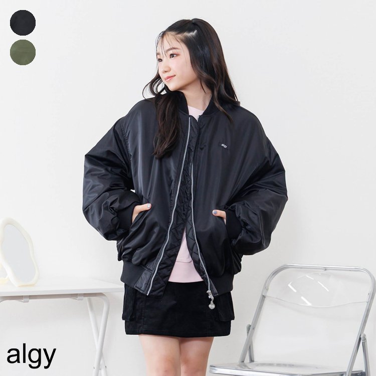 BIG裏キルトMA1 ▽▽ 女の子 algy アルジー アウター ジャンパー ダウンジャケット ブルゾン ダンス かわいい 冬 エフオー FO △△ g502085のサムネイル