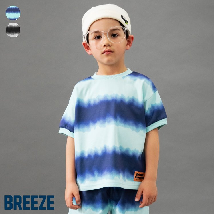 【クーポンでさらに10%OFF】【新作】【B_NEW_JACK】タイダイ風プリントトップス ▽▽ 男の子 BREEZE ブリーズ 子供服 キッズ ベビー ジュニア 半袖 Tシャツ 夏服 夏物 エフオー FO △△ j207615のサムネイル