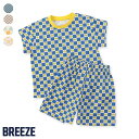 WEB限定_総柄かぶりパジャマ ▽▽ 男の子 女の子 BREEZE ブリーズ 子供服 キッズ ベビー 半袖 花 FOスマイル おしゃれ かわいい かっこいい 夏...