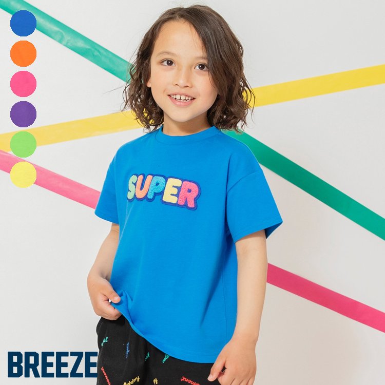 【SALE_60%OFF_8/20(水)23:59まで】【リンク】ロゴサガラワッペンTシャツ ▽▽ 綿100% 男の子 女の子 BREEZE ブリーズ 子供服 キッズ ベビー 半袖 トップス 夏服 夏物 エフオー FO △△ j307085［返品不可］のサムネイル