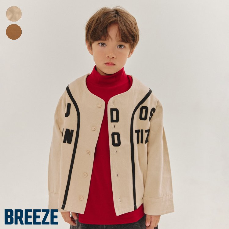 【新作】WEB限定_ベースボールシャツ ▽▽ 綿100% 男の子 BREEZE ブリーズ 子供服 キッズ ベビー ブラウス 長袖シャツ おしゃれ 秋 エフオー FO △△ j408915のサムネイル
