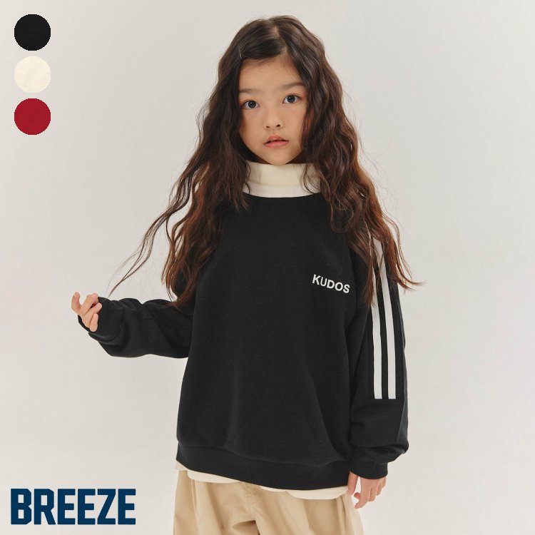 【新作】WEB限定_サイドライントレーナー(セットアップ可) ▽▽ 男の子 BREEZE ブリーズ 子供服 キッズ ベビー スウェット トップス 長袖 ジュニア 秋 エフオー FO △△ j411845のサムネイル