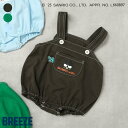 【新作】サンリオキャラクターズ|おしりモチーフサロペット ▽▽ 綿100% 女の子 男の子 BREEZE ブリーズ 子供服 キッズ ベビー オーバーオール デニム ギフト 出産祝い バッドばつ丸 けろけろけろっぴ シナモロール 秋 エフオー FO △△ j419935