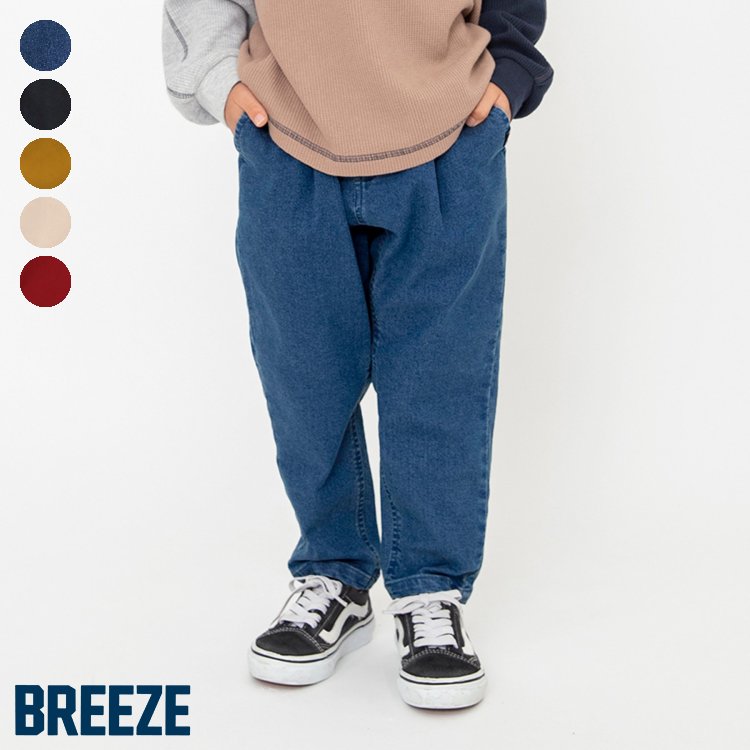 WEB限定_DAILY_FAV_PANTS ▽▽ 男の子 BREEZE ブリーズ 子供服 キッズ ベビー ボトムス ロングパンツ 長ズボン ジュニア ストレッチ デニム 秋 エフオー FO △△ j421835のサムネイル