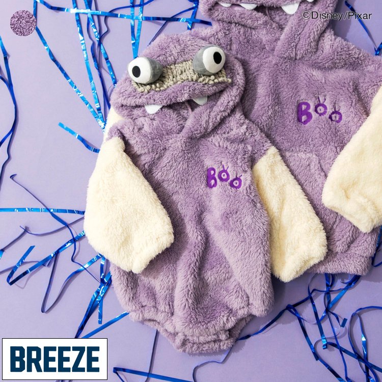 【10%OFFクーポン】【新作】ディズニーキャラクター_「ブー」｜ボディオール ▽▽ 女の子 男の子 BREEZE ブリーズ 子供服 キッズ ベビー ボディースーツ Disney ギフト ハロウィン 秋 エフオー FO △△ j434085のサムネイル