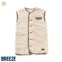 【新作】ファーフリースベビースリーパー ▽▽ 男の子 BREEZE ブリーズ 子供服 キッズ ベビー ベスト おしゃれ 秋 エフオー FO △△ j435925