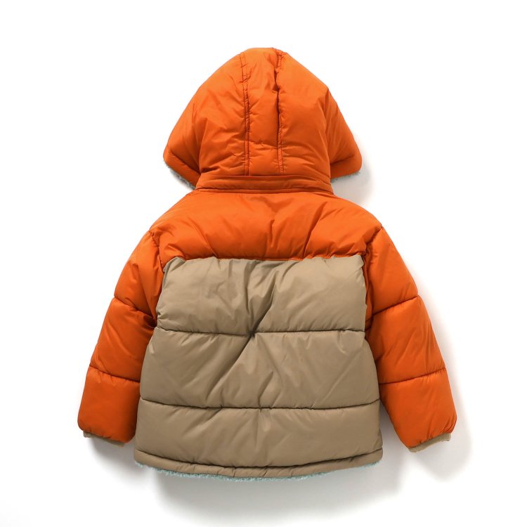 【SALE_20%OFF_11/27(木)午前9:59まで】【ポイント20倍】中綿ボアリバーシブルブルゾン ▽▽洗える マシンウォシャブル リバーシブル 男の子 女の子 ユニセックス BREEZE ブリーズ 子供服 キッズ ベビー ダウンジャケット 2WAY エフオー△△ j502915［返品不可］ 3