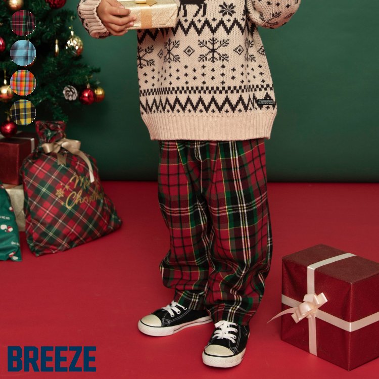 【SALE_10%OFF_11/27(木)午前9:59まで】【新作】【リンク】チェックパンツ ▽▽綿100% ジュニア 男の子 B..