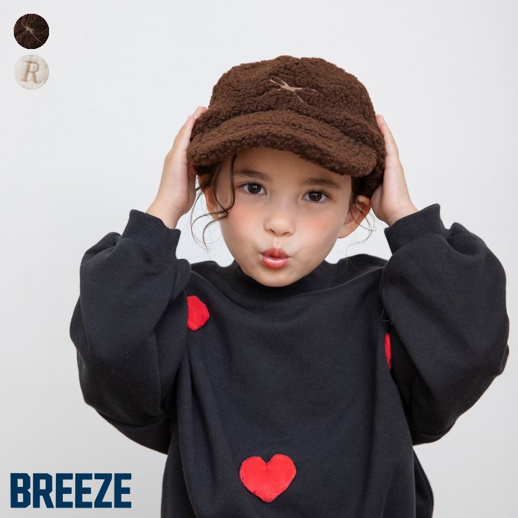 【10%OFFクーポン】【新作】ボアキャップ ▽▽ 女の子 BREEZE ブリーズ 子供服 キッズ ベビー お出かけ 帽子 おしゃれ かわいい 冬 エフオー FO △△ j568015のサムネイル