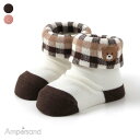 【10%OFFクーポン】【新作】ワンポイントデザインチェックベビーソックス ▽▽ 男の子 女の子 ユニセックス Ampersand アンパサンド 子供服 キッズ...