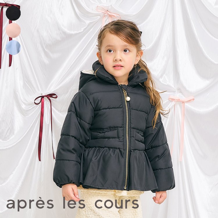 【SALE_10%OFF_11/17(月)午前9:59まで】【新作】ペプラム中綿アウター ▽▽ 洗える マシンウォシャブル 女の子 アプレレクール 子供服 キッズ ベビー おしゃれ かわいい 秋 エフオー FO △△ v401015［返品不可］のサムネイル
