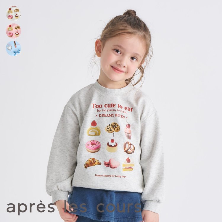【SALE_5%OFF_10/27(月)午前9:59まで】【新作】GIRLS転写モチーフトレーナー ▽▽ 女の子 アプレレクール 子供服 キッズ ベビー スウェット トップス 長袖 通園通学 プチプラ かわいい 冬 エフオー FO △△ v511805［返品不可］のサムネイル